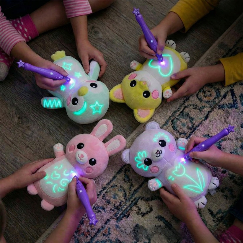 Luminous Animal Plush Doll with Glow Pen